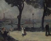 William Glackens Park on the River painting